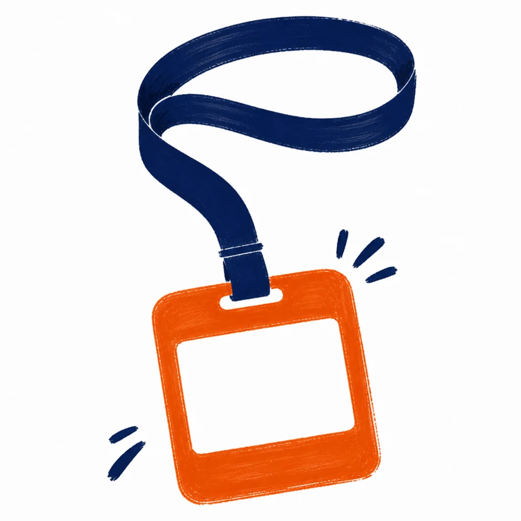 A navy scale balanced with an orange weight, the cap already visible